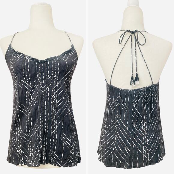 lovestitch Tops - Love Stitch Womens Open Back Bohemian Strappy Tank Medium